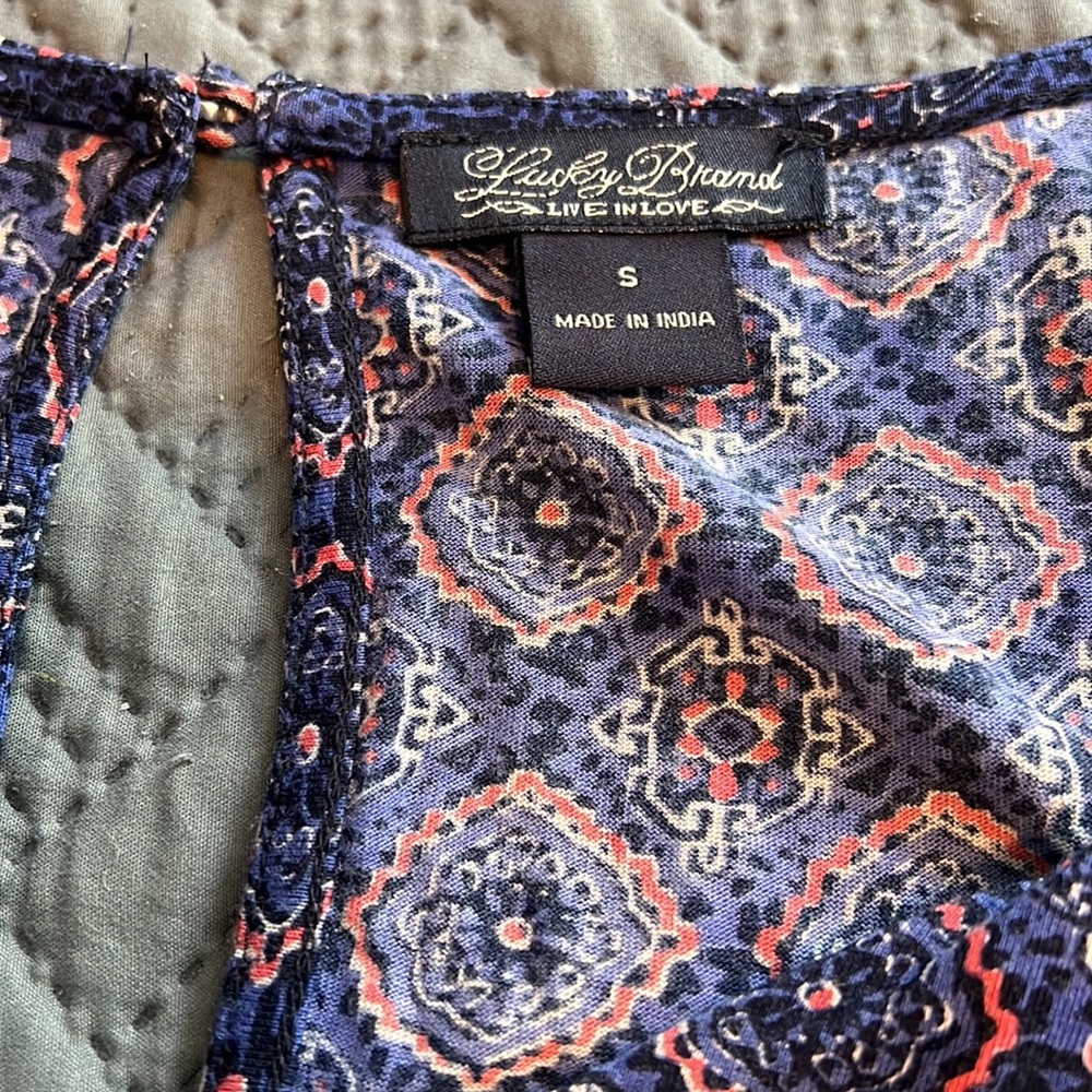 Lucky Brand : Small Floral Mini Dress - Picture 8 of 10